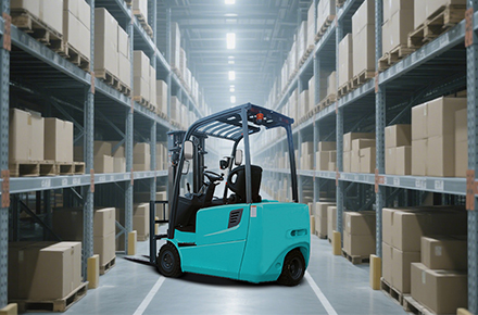 Three-wheel electric forklifts